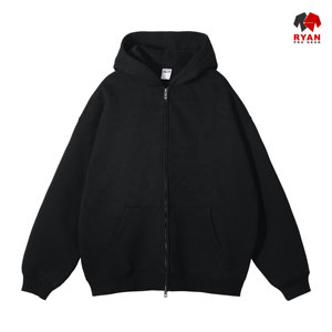 Sweat à capuche pour homme avec logo personnalisé sur le devant, 100% coton molletonné, respirant, coupe classique, hiver, conception ODM OEM - Product Image 1