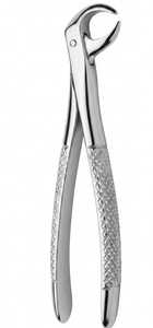 Forceps d'extraction dentaire manuels ergonomiques n° 74 instruments réutilisables autoclavables en acier inoxydable chromé - Product Image 3
