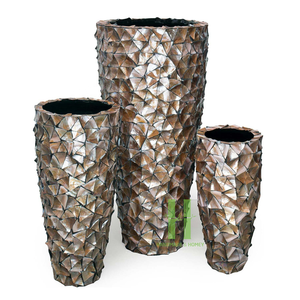 แจกันตั้งโต๊ะเปลือกหอยมุกตกแต่งสไตล์โมเดิร์นใหม่ พร้อมดีไซน์หลากหลาย ผลิตโดยโรงงาน HNH Craft รับผลิตแบบ OEM - Product Image 5