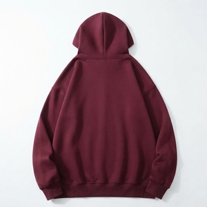 Sweat à capuche en coton pur épais pour homme, coupe oversize tendance, commandes en gros à prix compétitif - Product Image 2
