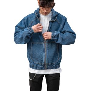 Chaquetas Vaqueras de Talla Grande para Hombre al por Mayor, Chaqueta Casual Vintage Lavada Clásica Holgada a la Moda - Product Image 5