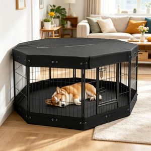 Casetta Moderna Rettangolare per Piccoli Animali da Interno - Design Salvaspazio con Tetto in Acciaio - Product Image 6