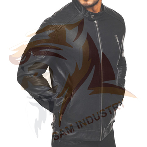 Wholesale <b>Cheap</b> Price Leather <b>Winter</b> <b>Jacket</b> Waterproof Breathable Quick Dry Outdoor Wear Leather <b>Jacket</b> - Product Image 3