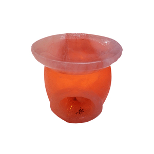 Lámpara de Sal del Himalaya Roja Hecha a Mano, Luz de Cristal de Roca Natural con Base de Madera para Iluminación Decorativa del Hogar y Diseño de Interiores - Product Image 6