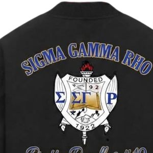 Veste Courte Sigma Gamma Rho Personnalisée pour Sororité Grecque, Légère, Zippée, Style Décontracté, Streetwear, Mode Sportive, Vente en Gros, OEM - Product Image 4