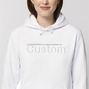 OEM personalizado de alta calidad de peso pesado con capucha 3D en relieve francés Terry Unisex sudadera de las mujeres en relieve sudaderas con capucha - Product Image 3