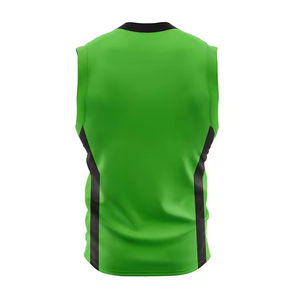 Maillot de basket-ball personnalisé pour hommes adultes, vert et noir, imprimé, respirant, 100% polyester, séchage rapide, uniforme blanc et noir - Product Image 5