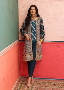 Women Embroidery Kurti Elegant Ethnic Wear Stylish Cotton Long Kurti Designer Printed Casual Kurti Wholesale Fashions - Product Image 3