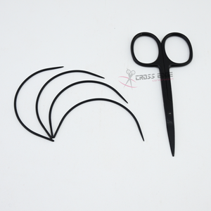 Kit de Costura para Pelucas con Aguja Curva Resistente de Acero Inoxidable y Tijeras Pequeñas para Cortar Hilo, para Aplicaciones de Extensiones de Cabello - Product Image 1