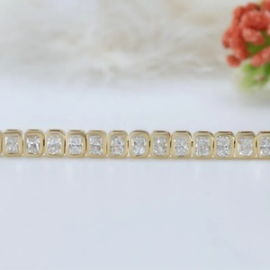 Excellent Quality Modern 6.00 TCW Radiant Cut Moissanite <b>Bracelet</b> for Engagement and Wedding Jewelry at Affordable Price - Product Image 3