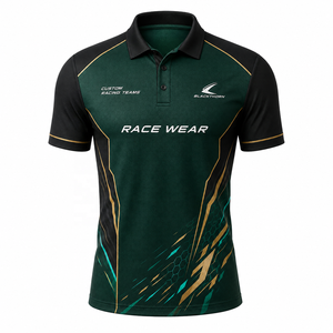 Polo de course pour équipe, 100 % polyester, impression par sublimation intégrale, vêtements de sport, polos de course, polo de Formule 1, polo de course personnalisé - Product Image 2