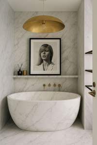 Baignoire en marbre haut de gamme pour salle de bain d'hôtel - Product Image 3