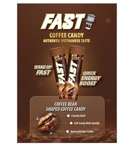Caramelos de Café FAST, Auténtico Sabor Vietnamita, en Forma de Bola, 240g, Bandeja de Chocolate, Fabricante de Dulces, Caramelos Duros de Café Real - Product Image 1