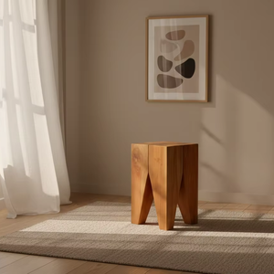 เก้าอี้ไม้สักสไตล์มินิมอล Ara Artisan Crafted พร้อมเคลือบผิวสัมผัสนุ่มนวลแบบธรรมชาติ สำหรับห้องนอน ห้องทำงาน และพื้นที่ตกแต่งภายในที่ทันสมัย - Product Image 5