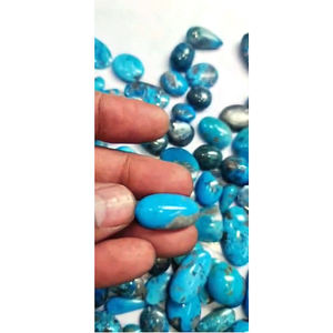 200 piezas de Turquesa Natural de 10mm a 31mm, Cabujón Ovalado, 3000 ct, Lote Iroc Sales, calidad Firoza, Gemas Sueltas, US$136 en total - Product Image 3
