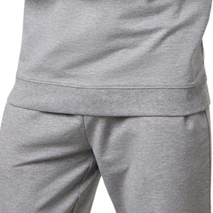 <b>Mens</b> Light <b>Grey</b> Lightweight Crewneck Sweatshirt Casual <b>Fleece</b> Pullover Winter Streetwear Fashion Top - Product Image 6
