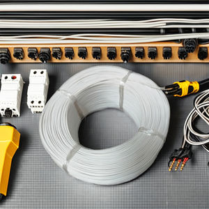 Fil chauffant spiralé à brin unique nu, usage industriel, conducteur en cuivre, isolation PTFE, 250°C - Product Image 1