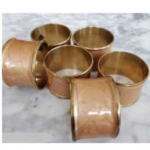 Porte-serviettes en métal doré pour toutes les saisons, idéal pour les mariages et les fêtes, écologique. - Product Image 3