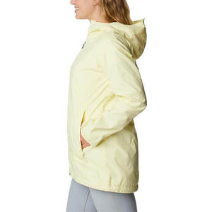 Veste légère à capuche pour femme, manches longues, imperméable, longueur longue, couleur unie, fermeture éclair, vêtement d'extérieur pour le printemps - Product Image 6