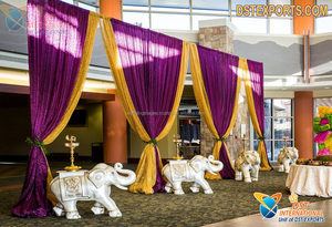 รูปปั้นกฤษณะ FRP Radha,สำหรับทางเดินรูปปั้นตกแต่งห้องโถงงานแต่งงานแบบดั้งเดิม - Product Image 6