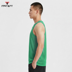 Factory Price Breathable Plain Dyed <b>Men</b> Sports Mesh Sleeveless Mesh <b>Singlets</b> <b>for</b> <b>Men</b> Transparent Vest <b>for</b> Sale - Product Image 3