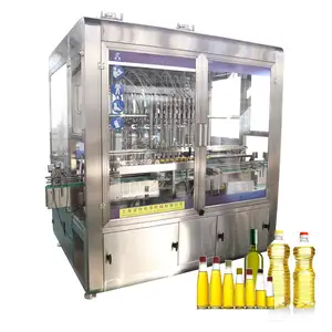 Machine de remplissage et bouchage de bouteilles en Pet, entièrement automatique, cuisson liquide, huile d'olive comestible