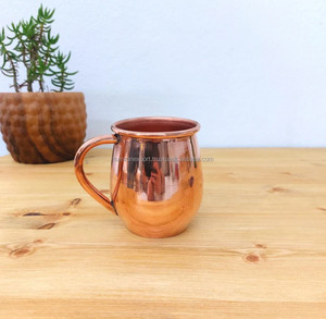 Taza de cobre puro martillado hecho a mano, tazas de cerámica elegantes duraderas para el 7 ° o 22 ° aniversario para cócteles o regalos - Product Image 4