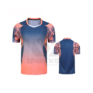 เสื้อวอลเลย์บอลหญิงแบบซับลิเมชั่น คอวี แขนสั้น ระบายเหงื่อได้ดี ทรงแอธเลติก สีไล่ระดับ ผลิตจากโพลีเอสเตอร์ - Product Image 3