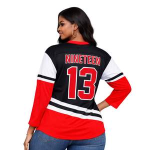 Camiseta de Hockey Negra Delta Sigma Theta para Mujer, Ajuste Cómodo, Calidad Premium, Ropa Deportiva de la Hermandad Griega - Product Image 2