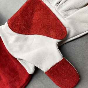 Durable Leather Garden <b>Gloves</b> Heavy Duty Yard Work <b>Gloves</b> for Pruning Landscaping Farming and Outdoor Gardening Protection - Product Image 6