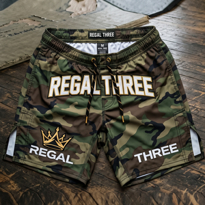 Pantalones Cortos de MMA Regal Three para Hombre, Sublimación Personalizada, Unisex, para Artes Marciales, Corte Regular, para Boxeo - Product Image 6