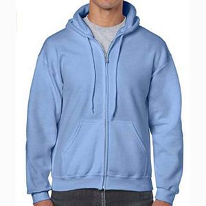 Sudadera con capucha y cremallera para hombre, estilo urbano, ligera, cálida, para uso diario, talla grande, básica, mezcla de algodón - Product Image 5
