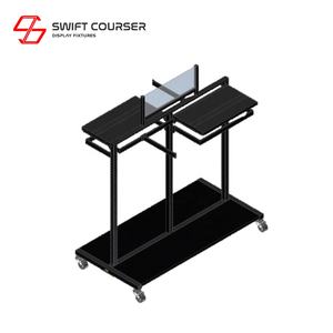 Exhibidores de Ropa Colgantes de Dos Caras con Recubrimiento de Polvo Metálico Moderno de Fábrica para Comercio Minorista - Product Image 3