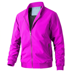 Chaqueta Bomber Oversize para Hombre, Estilo Urbano Personalizado, Ropa Exterior Informal, Cortavientos con Cierre, Ajuste Relajado, Chaqueta de Moda para Uso Diario al Aire Libre - Product Image 1