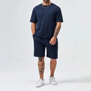 Ensemble de t-shirt et short pour homme de qualité professionnelle, tenue de sport pour la salle de sport, entraînement, tissu respirant, fabricant OEM - Product Image 3