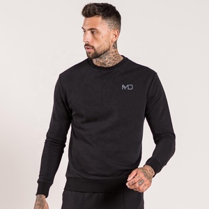 Survêtements de sport en coton 100% avec fermeture éclair pour hommes, personnalisables avec logo imprimé, ensembles de jogging à col rond pour l'hiver, vente en gros - Product Image 2