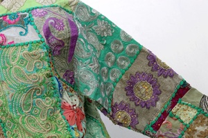 Khambadiya New Fashion Vintage Style Embroidered Cotton <b>Quilted</b> Banjara <b>Jacket</b> Floral <b>Pattern</b> Breathable Eco-Friendly Women - Product Image 6