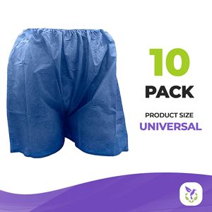 กางเกงขาสั้นบ็อกเซอร์แบบใช้แล้วทิ้งกางเกงขาสั้นสำหรับโรงพยาบาลเอวยางยืดทางการแพทย์แบบไม่มีกระเป๋าระบายอากาศ - Product Image 2