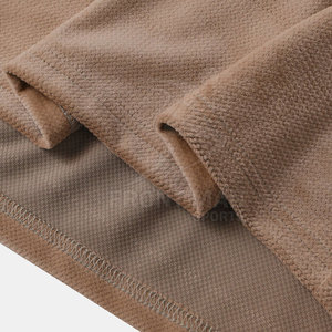 T-shirt classique à manches courtes pour homme, 100% coton, col rond, tissu polaire, texture lisse, respirant, écologique, séchage rapide, décontracté, uni - Product Image 3