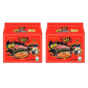 Nouilles coréennes instantanées Samyang Buldak Ramen Hot Chicken 2x Spicy 140g, super épicées, préparées à la poêle, qualité export en gros 2X - Product Image 2