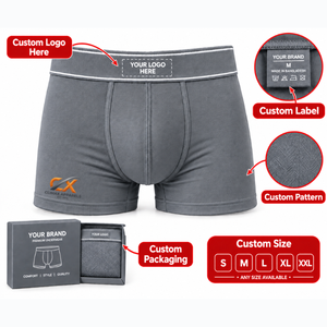 Calzoncillos Boxer de Algodón y Spandex para Hombre, Cintura Personalizable, Fabricante de Ropa Interior - Product Image 2
