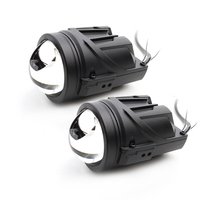 Projecteur LED antibrouillard 68W 7000LM avec lentille de 2,0 pouces et optique à double lentille, faisceau lumineux 6000K pour éclairage automobile