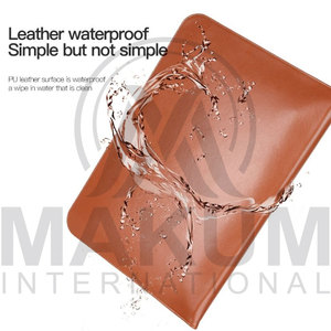 Genuine Leather Brown <b>Laptop</b> <b>Sleeve</b> Case with Magnetic Closure for MacBook and Other <b>Laptop</b> - Product Image 2