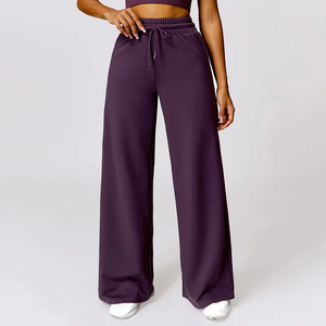 Pantalones Cargo Casuales para Mujer EVER GLOW, Tela de Felpa, Mezcla de Spandex/Algodón, Secado Rápido, Cierre con Cordón, Frente Plisado - Product Image 4