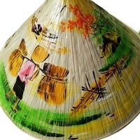 Hand-Painted Vietnamese Palm <b>Leaf</b> Cone Hat – Eco-Friendly, Waterproof & Custom Hand-Embroidered Sun Hat - Product Image 4