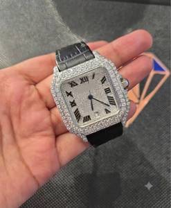 Reloj de Pulsera de Lujo para Hombre con Esfera Cuadrada Analógica de Cristal Resistente al Agua, Números Romanos, Cuarzo y Correa de Acero Inoxidable - Product Image 2