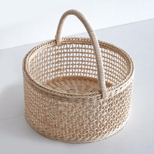 Paniers cadeaux en rotin tressé faits à la main, prix compétitif, panier durable pour fleurs - Product Image 1