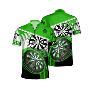 เสื้อทีมดาร์ทแบบสั่งทำปี 2026 พร้อมชื่อและโลโก้แบบกำหนดเอง ดีไซน์ธงชาติ แขนยาว เป็นมิตรกับสิ่งแวดล้อม ระบายอากาศได้ดี ผลิตจากโพลีเอสเตอร์/ผ้าฝ้าย - Product Image 2