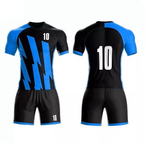 Ensemble d'uniformes de football 100 % polyester, dernière collection, protection UV, personnalisable avec nom d'équipe, pour hommes adultes, été et hiver - Product Image 6