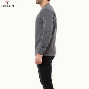 Sweat-shirt d'hiver pour hommes, vente en gros, broderie de logo personnalisée, 360 g/m², poids lourd, haute qualité, grande taille, col rond - Product Image 2
